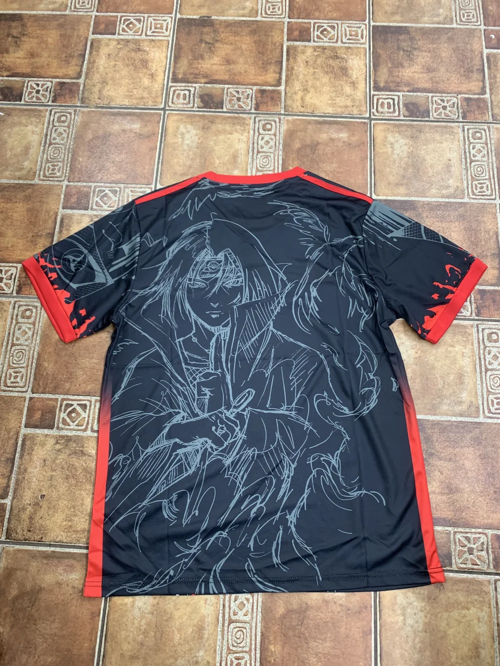 adidas Japan Naruto X Itachi Custom Fan Art Jersey Size M